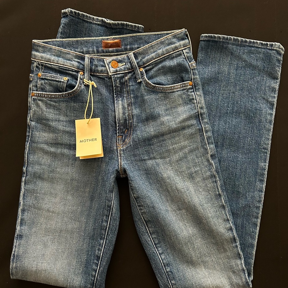 MOTHER Straight Leg Jeans in size 24